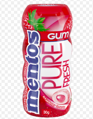 [MGPFST3] Mentos Pure Fresh Chewing Gum Strawberry Flavor - sugar free