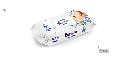 BUMBLE WET WIPES 99.9% WATER