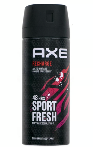 [219517] Axe Recharge Sport Fresh 48H Deodorant Spray Arctic Mint & Cooling Spice Scent11111