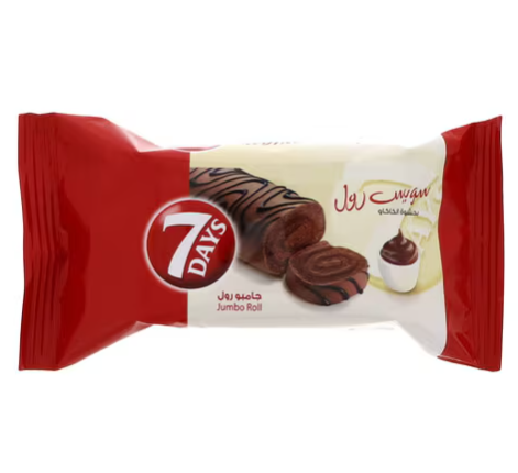 7 Days Jumbo Swiss Roll Filled with Cocoa