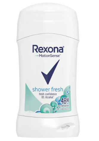 [217727] Rexona Shower Fresh 48H Antiperspirant Deodorant Stick for Women - alcohol free