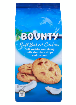 Bounty Soft Baked Cookies with Chocolate & Coconut