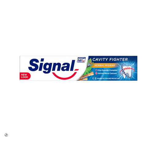 Signal Fluoride Anti Cavity Herbal Toothpaste Miswak Flavor 120ml