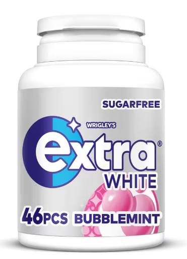 EXTRA WHITE BUBBLEMINT (46pcs) 64g