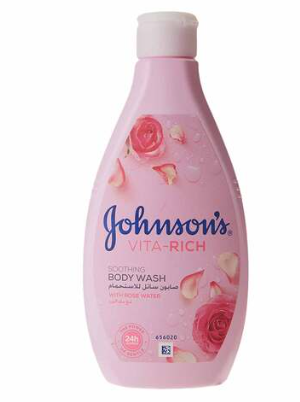 Johnson's Vita-Rich Soothing Body Wash with Rose Water 400ml