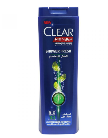 Clear Men Shower Fresh Anti-Dandruff Shampoo with Green Tea & Citrus Essence