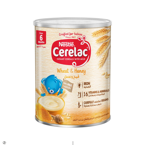 Cerelac Infant 2Cereal with Wheat & Honey (6+ Months) - artificial colorings free, preservatives free