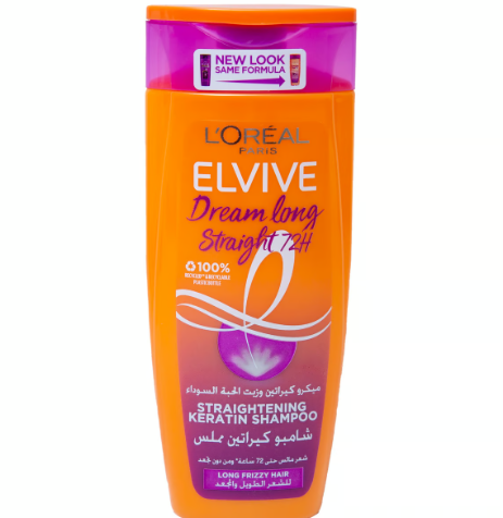 L'Oreal Elvive Dream Long Straightening Shampoo with Micro Keratin & Black Seed Oil 400ml