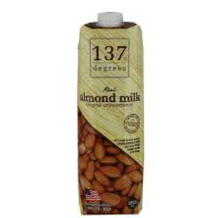 137 Degree Original Unsweetened Almond Milk 1L