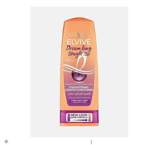 [1726-00661] L'Oreal Elvive Dream Long Straightening Conditioner with Keratin & Black Seed Oil for Long Frizzy Hair 360ml