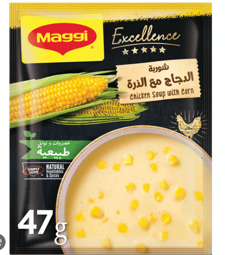 Maggi Excellence Chicken Soup with Corn - no added artificial colorants, no added artificial flavors, no added preservatives