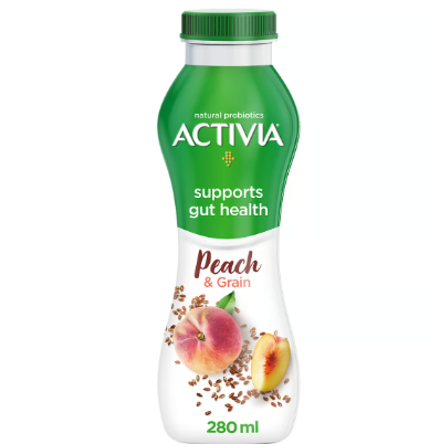 [1737] Activia Peach & Grains Drinking Yogurt 280ml