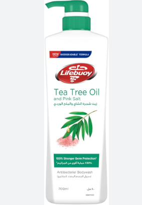 Lifebuoy Antibacterial Body Wash with Pink Salt & Tea Tree Oil