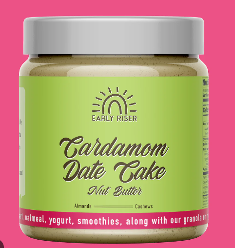 Early Riser Cardamom Date Cake Nut Butter - vegan, preservatives free