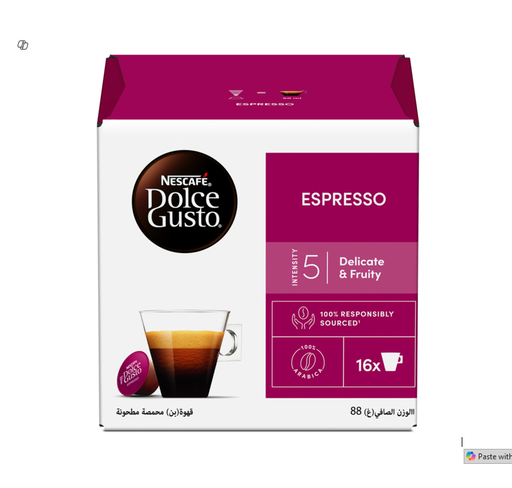 [1740-00117] Nescafé Dolce Gusto Espresso Arabica Coffee Capsules - Intensity 5