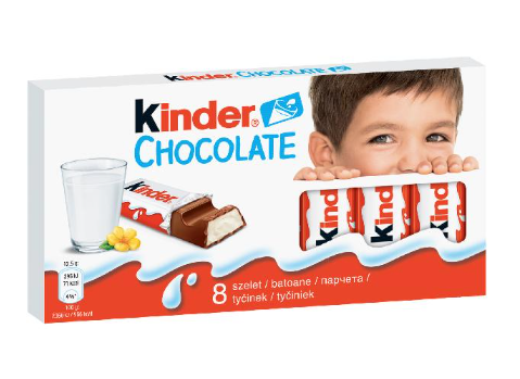 [35105001] Kinder Milk Chocolate Bar (8 Pieces) T8 100gm