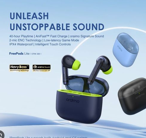 [132] Oraimo Freepod Lite Unleash Sound OTW-330