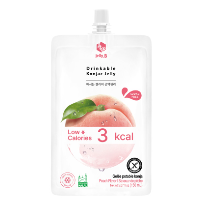 Drinkable Konjac Jelly Peach 3 kcal Flavor 150ml