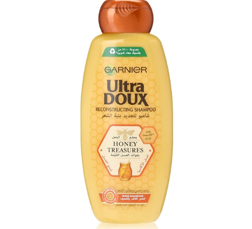 [1728-00408] GARNIER ULTRA DOUX RECONSTRUCTING SHAMPOO HONEY TEASURE ACACIA HONEY & BEEWAX 400ML