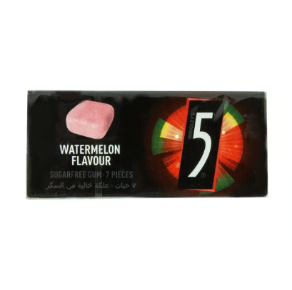 Wrigley's 5 Chewing Gum Watermelon Flavor with Sweeteners sugar free