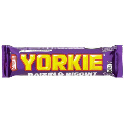 [081-924965] Yorkie Raisin & Biscuit Chunky Milk Chocolate, 44g