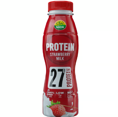 [1643] Nada Protein Milk Strawberry Flavored Low Fat 320ml