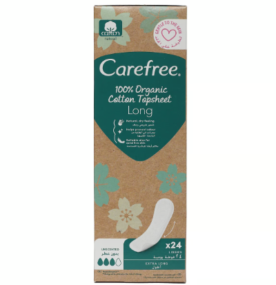 [1000929] Carefree 100% Organic Cotton Topsheet Long 24