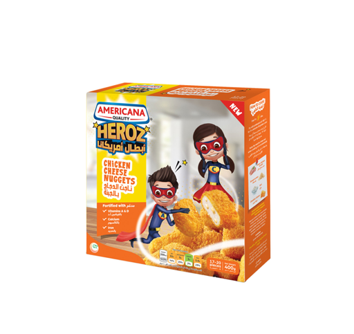 Americana Quality Heroz Chicken Cheese Nuggets 400g