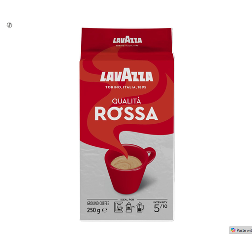 Lavazza Qualita Italian Rossa Ground Coffee 250G