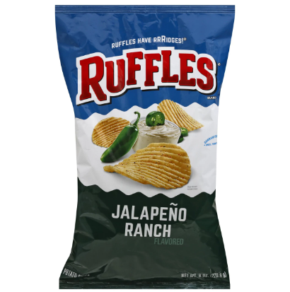 [029-030625] Ruffles Jalapeno Ranch Chips 184.2gm