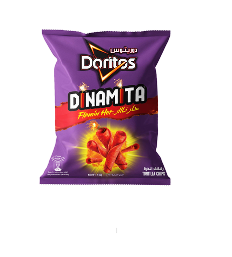 DORITOS DINAMITA FLAMIN HOT TORTILLA CHIPS 145GM
