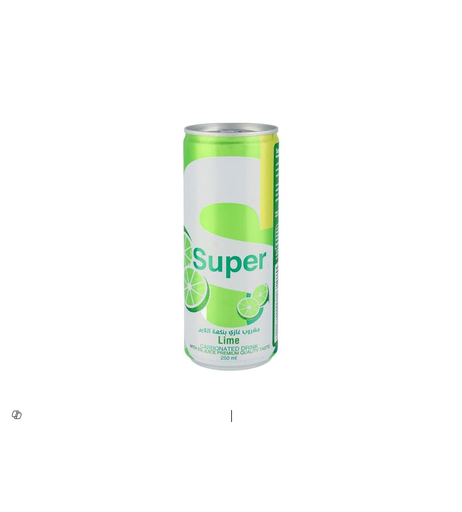 SUPER CARBONATED DRINK LIME FLAVOR 250ml