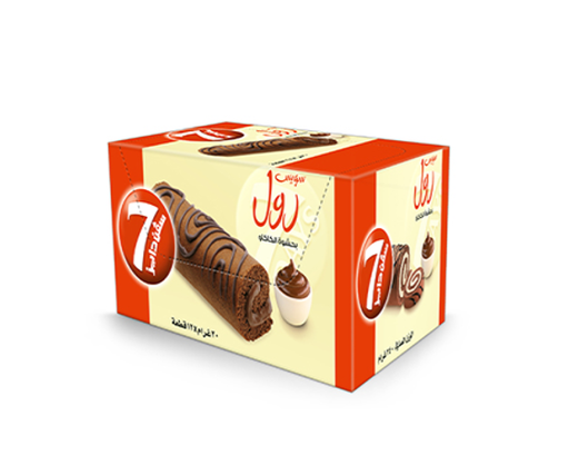 [87060] 7d swiss roll chocolate 330g 