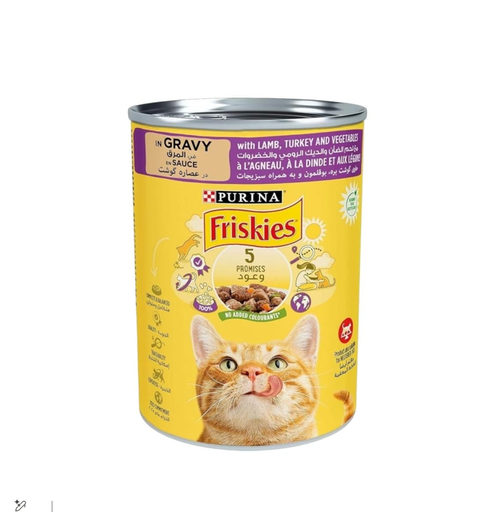 [1740-00190] FRISKIES CAT LAMB AND TURKEY AND VEGTABLE 400gm