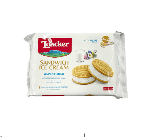 [2139] LOACKER SANDWICH ICE CREAM ALPINE MILK 4X2 