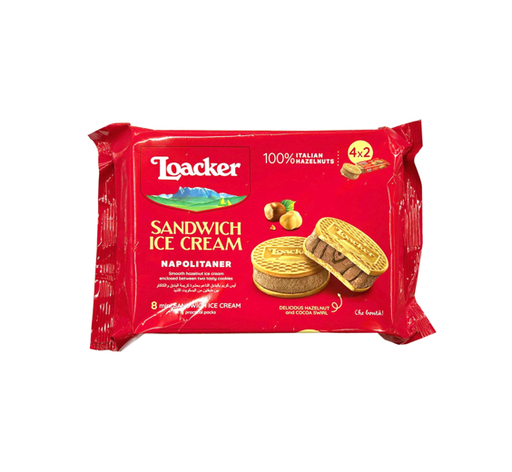 LOACKER SANDWICH ICE CREAM NAPOLITANER 4X2