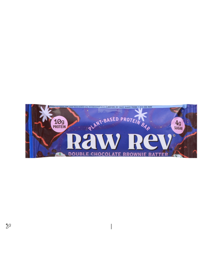 raw rev double chocolate brownie batter