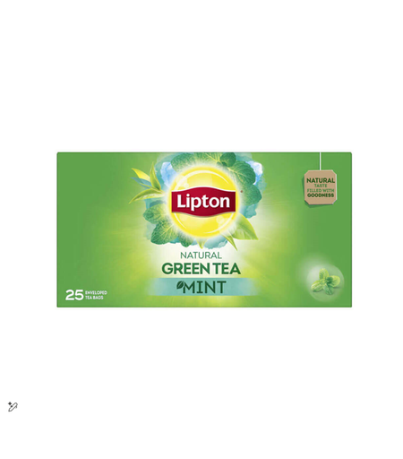 lipton mint green tea 25pcs