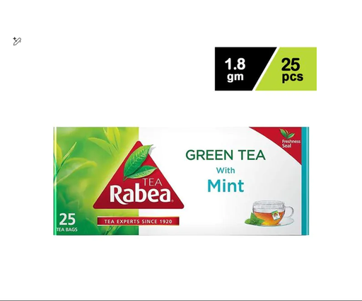 [ams0039] RABEA GREEN TEA BAG MINT 25pcs