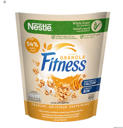 [4580-00180] FITNESS GRANOLA HONEY CEREAL BAG 200gm