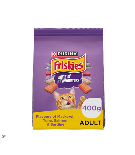 [35655001] FRISKIES SURFIN FAVOURITES 400GM