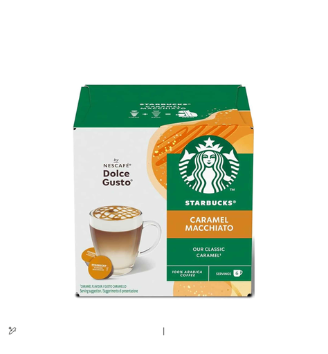 [7613037275704] Starbucks Arabica Caramel Macchiato Coffee Capsules - Intensity 12PCS * 127.8 GM