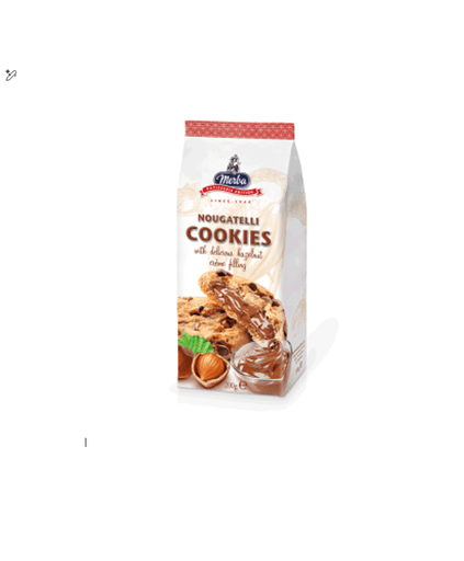 [8710502470035] Merba Nougatelli Cookies Filled with Hazelnut Cream 200GM