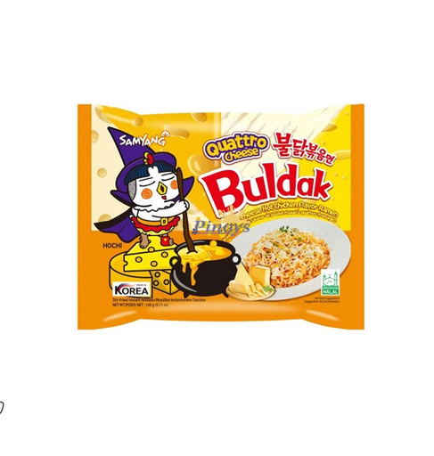 SAMYANG FRIED INSTANT NOODLES QUATTRO CHEESE FLAVOR 145GM