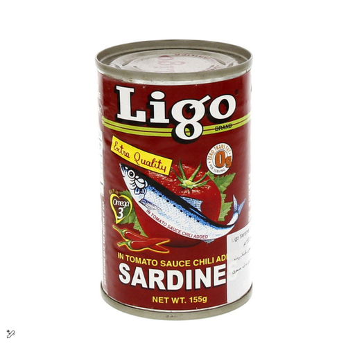 [023-049480] Ligo Sardines in Tomato Sauce with Chili 155GM
