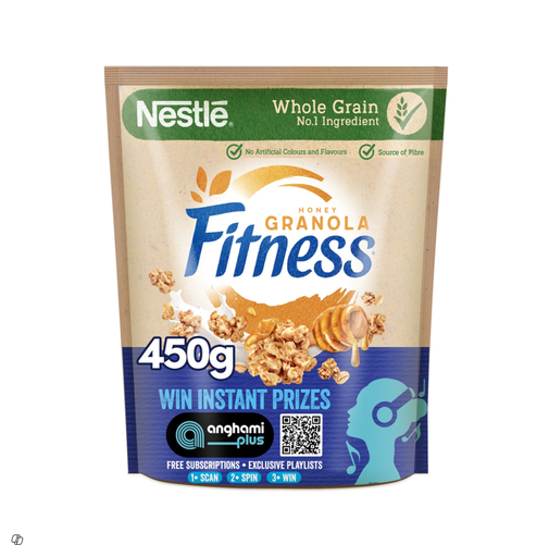 [4580-00065] FITNESS HONEY WHOLEGRAIN GRANOLA 450GM