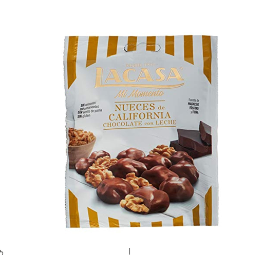 [LAC0579] LACASA MILK CHOCOLATE COATED WALNUT 115GM