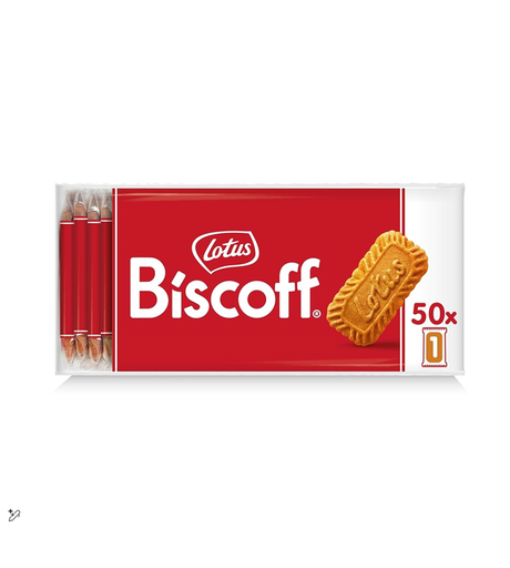 Lotus Original Caramelised Biscoff Biscuits (50 Pieces) 