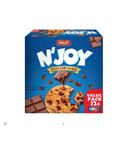 [87103NAB62] ORYX N'JOY CHOCO CHIP COOKIES 36GM