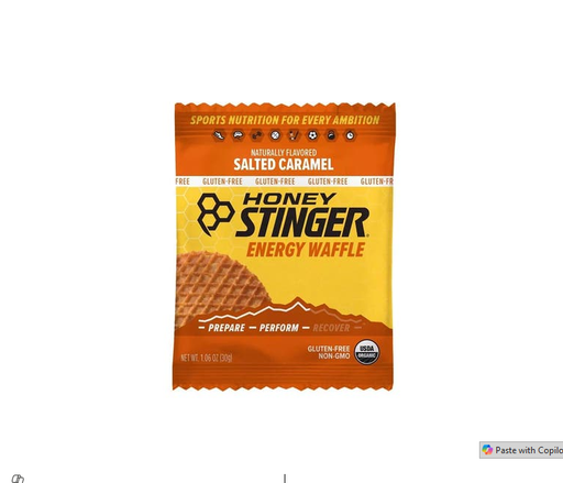honey stinger energy waffle salted caramel 30gm